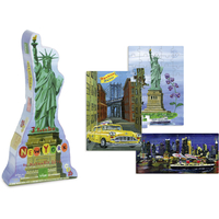 New York 3 Wood Puzzles by Nathalie Lete