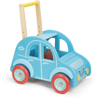 Retro Wooden Toy Car Pusher & Walker