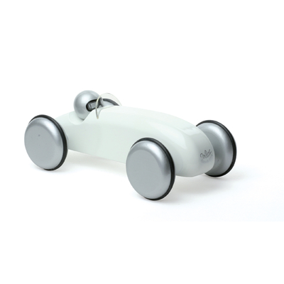 White Speedster Wooden Toy Car