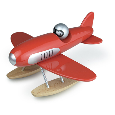 Red Toy Wooden Seaplane