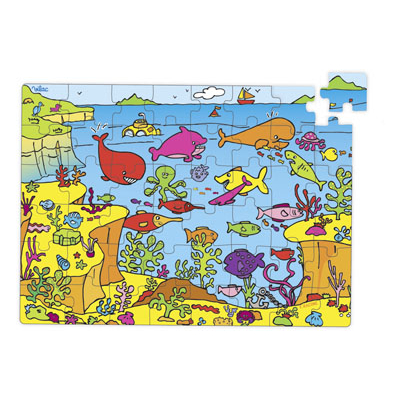 Submarine Life 48 pce Puzzle in Whale Box