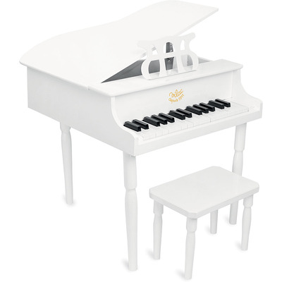 Grand Piano and Stool (White) by Vilac 